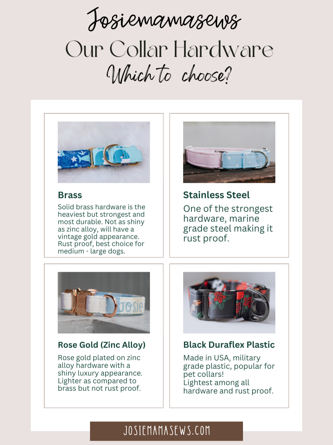 Skinny Hybrid Martingale Collar 3/4 Inch (With Buckle)