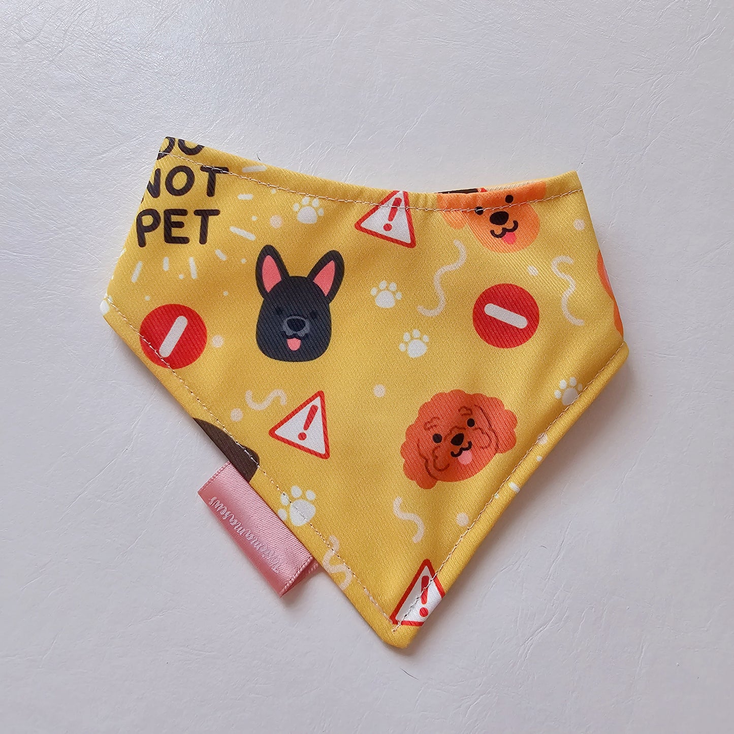 Sushi x Do Not Pet Size XS Reversible Bandana (curved)