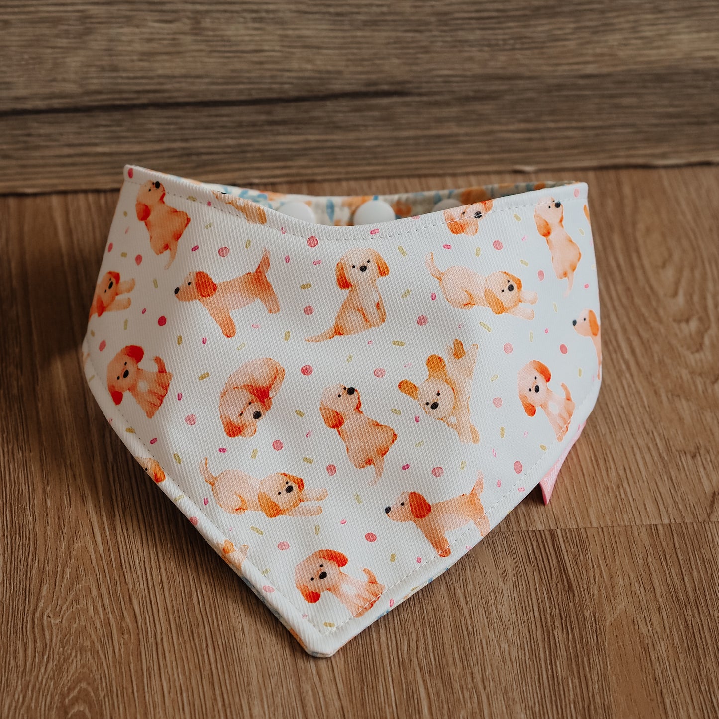 Watercolor Lil Brown Doggo Reversible Bandana