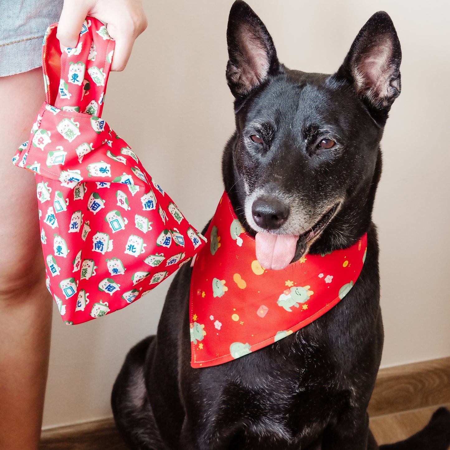 Handmade Reversible Japanese Knot Bag