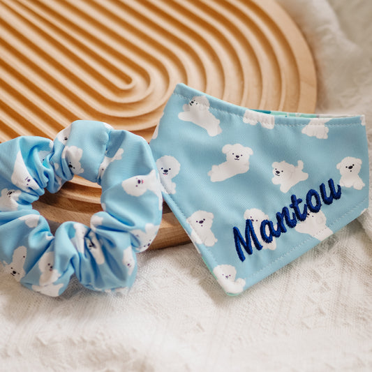 Maltese (Blue) Reversible Bandana