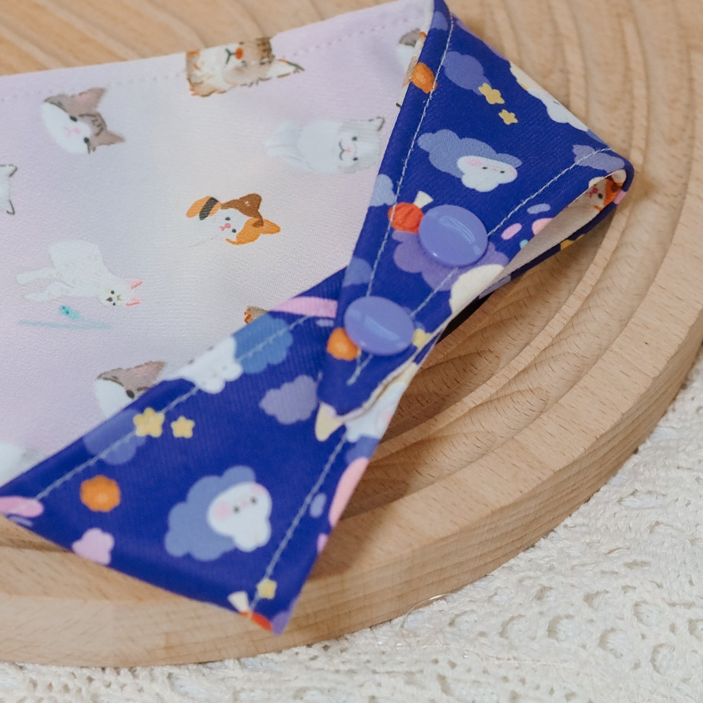 Moon Rabbit Reversible Bandana