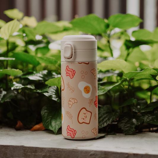 Breakfast Stainless Steel Tumbler (450ML)