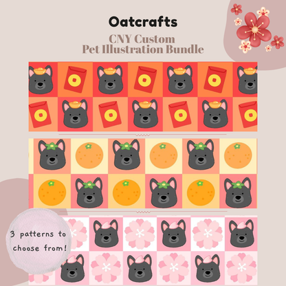 CNY Custom Pet Illustration Bundle – Oatcrafts