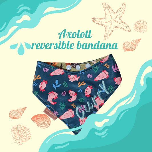 Axolotl Reversible Bandana