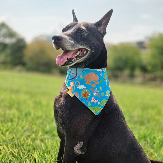 SG Wildlife (Light Blue) Reversible Bandana