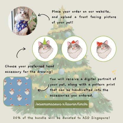 Pet Portrait Bundle by Artist: Rawrin Kimchi [PREORDER]