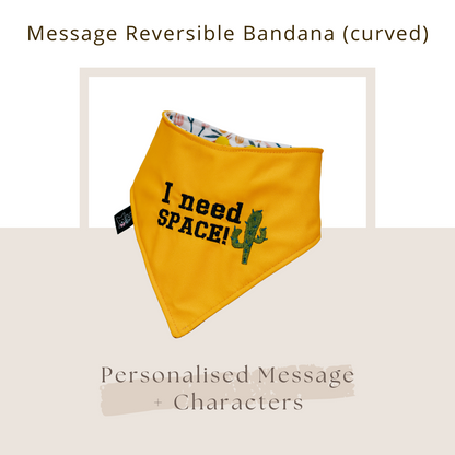 Message Reversible Bandana (curved)