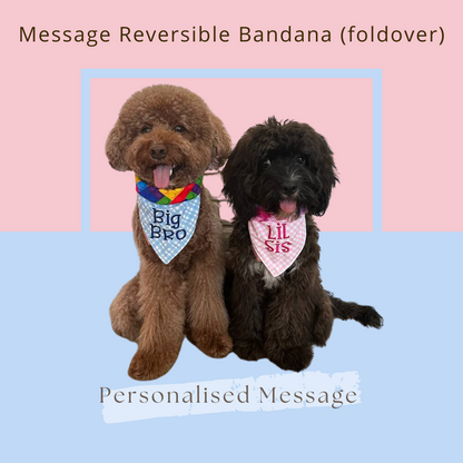 Message Reversible Bandana (foldover)