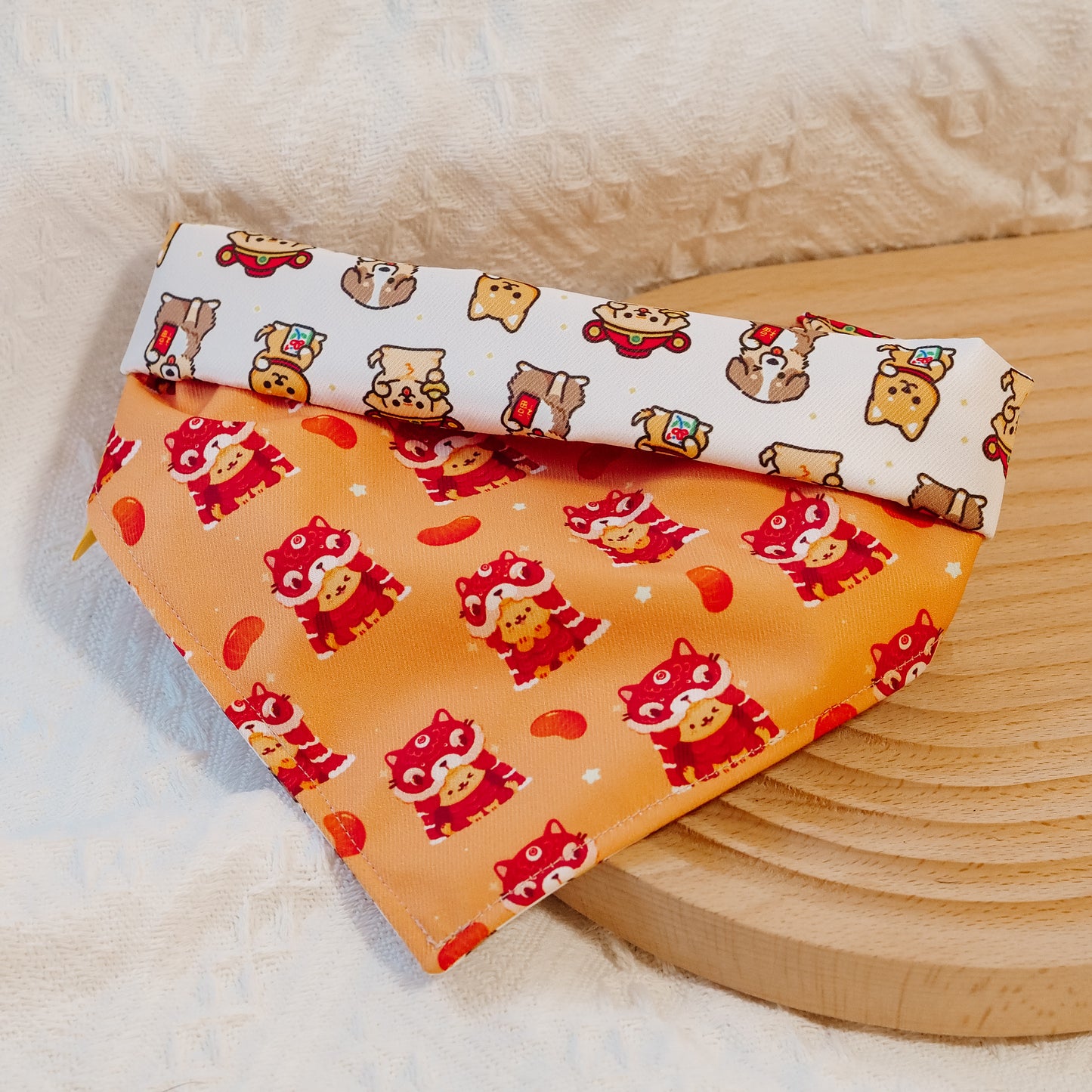 Lion Dance Reversible Bandana