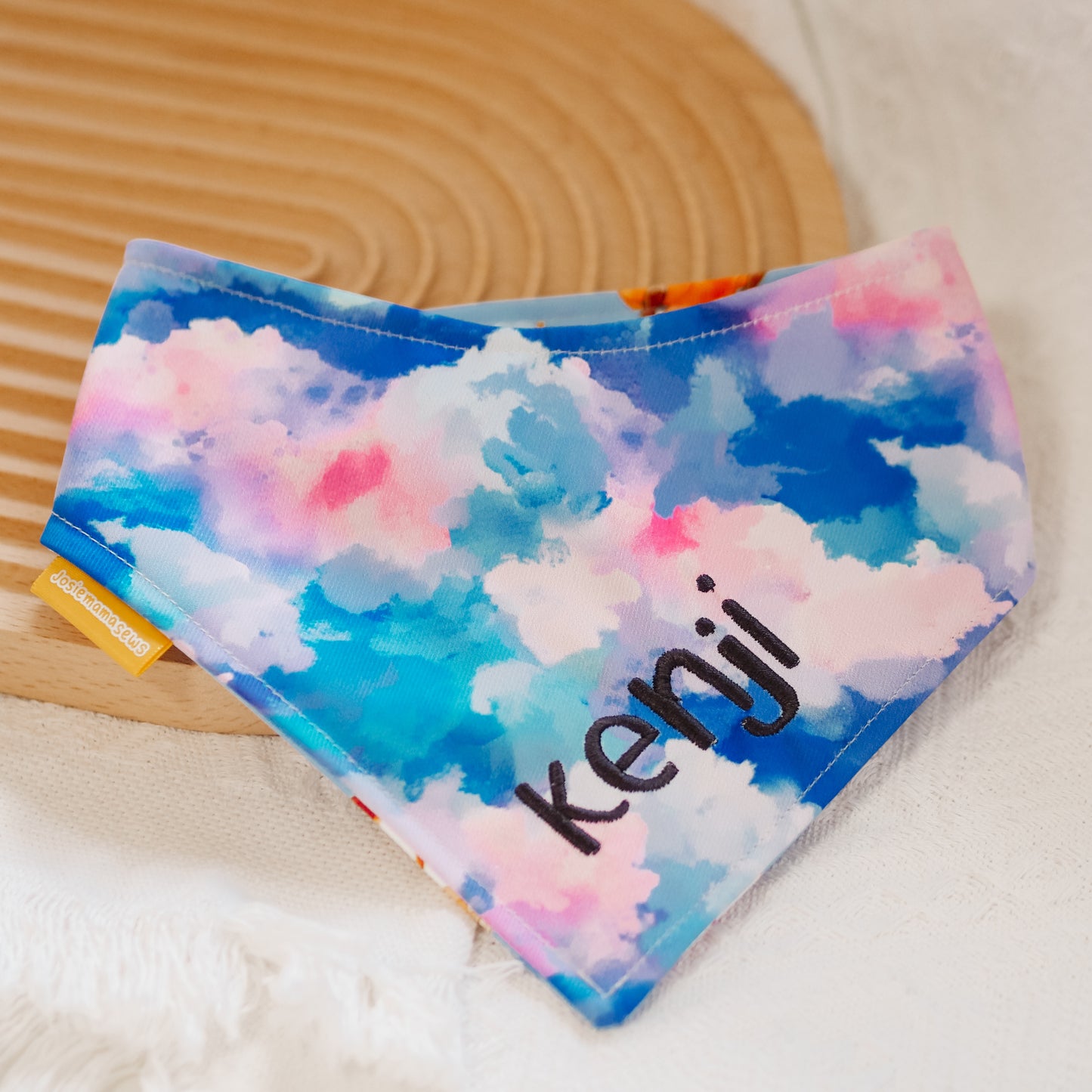 Watercolor Clouds Reversible Bandana