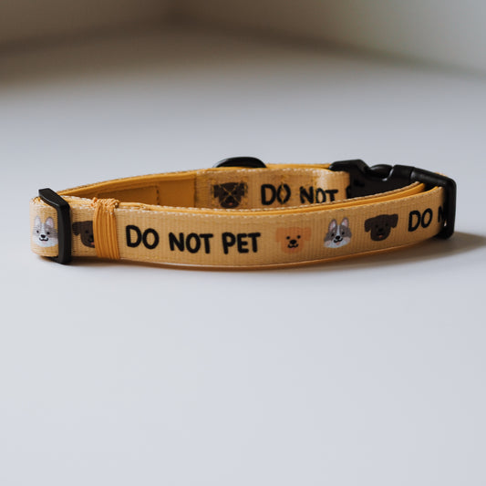 Padded Do Not Pet Buckle Collar