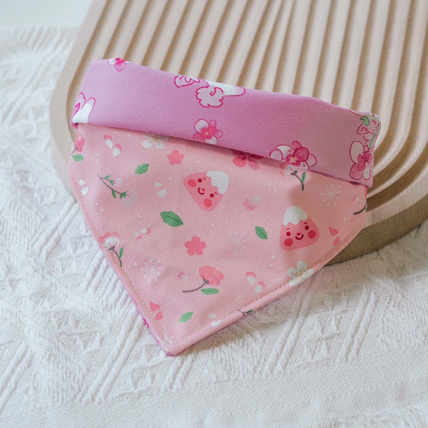 Fuji-san Spring (Pink) Reversible Bandana