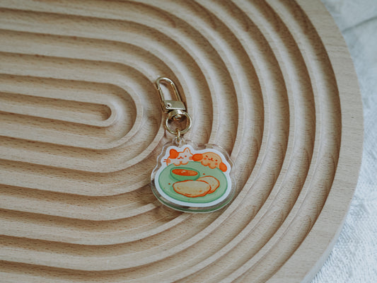 Roti Prata Keychain Display