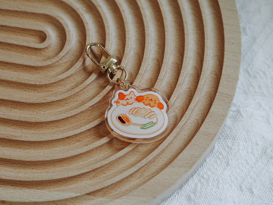 Chicken Rice Keychain Display