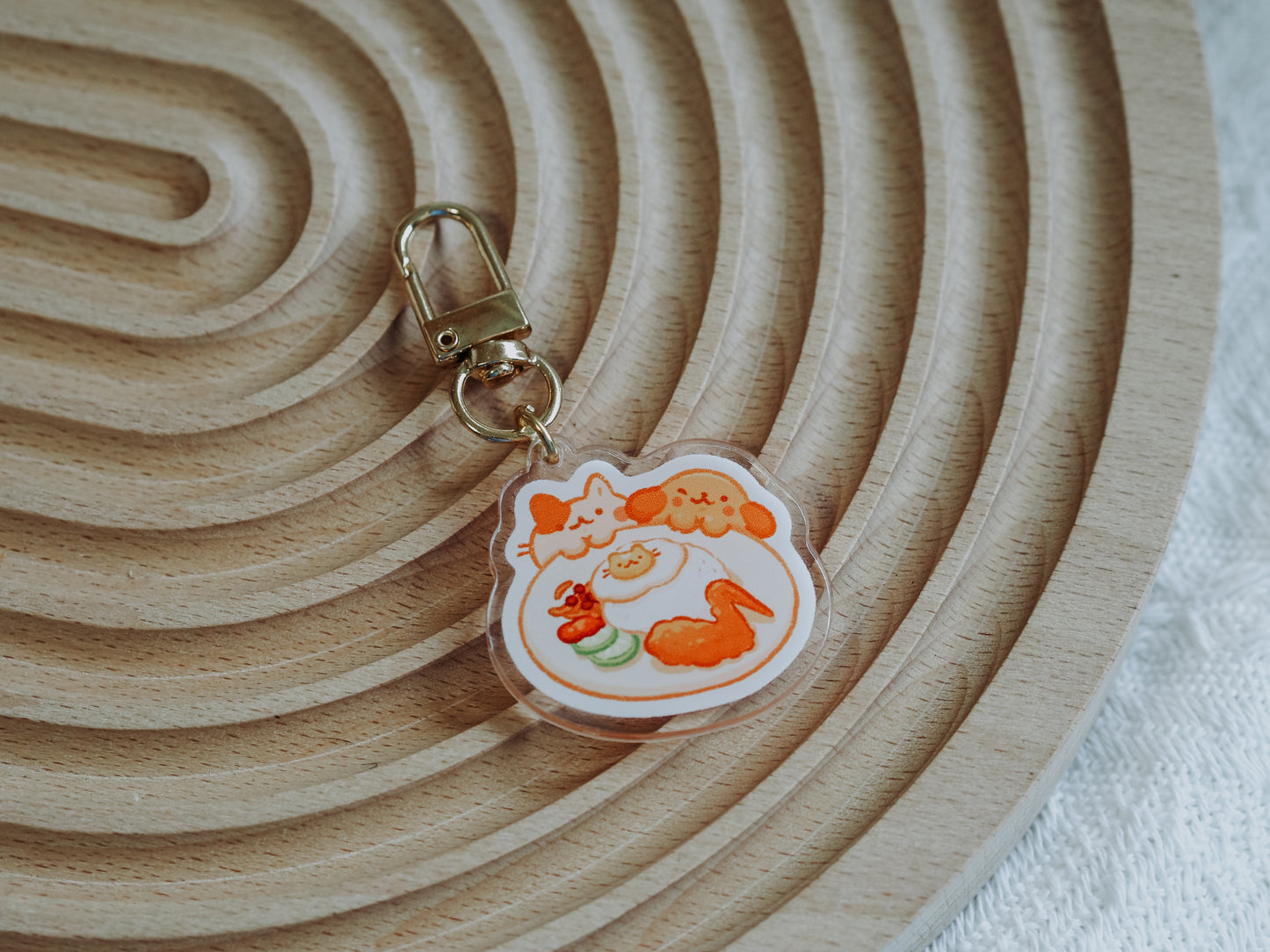 Nasi Lemak Keychain Display