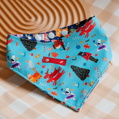 Nutcracker Reversible Bandana (Blue)