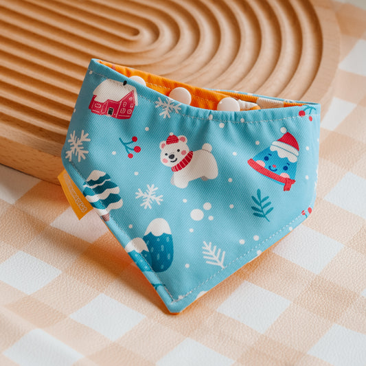 Fuji-san Winter (Blue) Reversible Bandana
