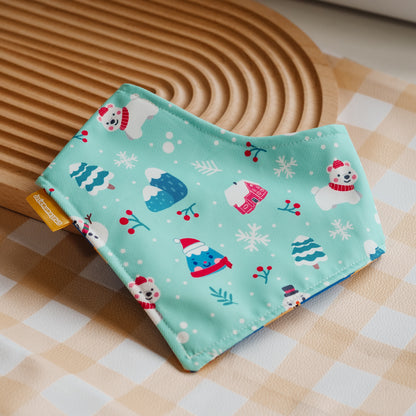 Fuji-san Winter (Mint) Reversible Bandana