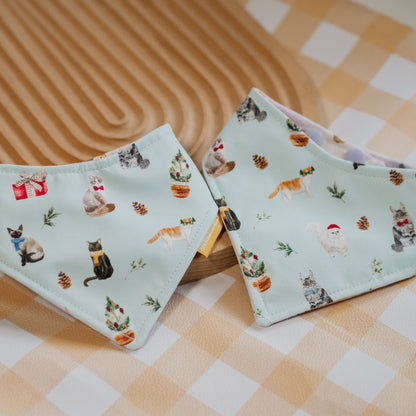 Meowy Christmas Reversible Bandana