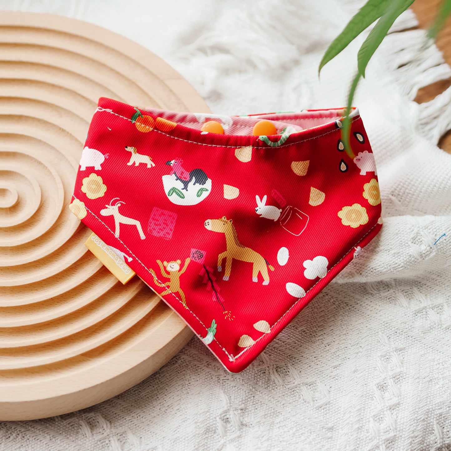 Zodiac Parade Reversible Bandana (Red)