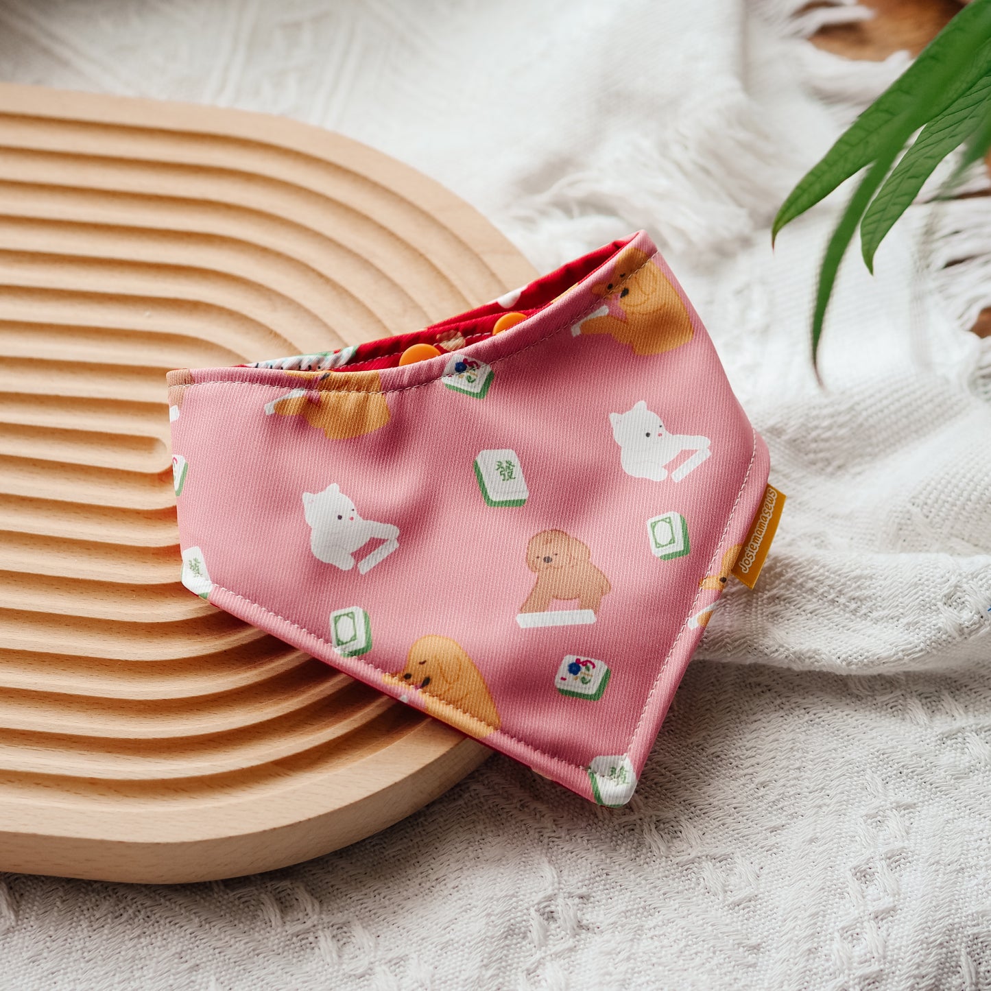 Mahjong Paws Reversible Bandana