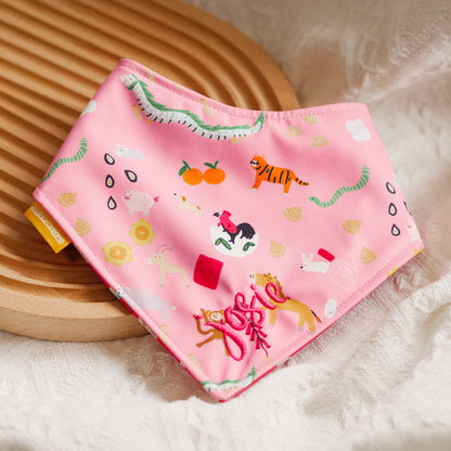 Zodiac Parade Reversible Bandana (Pink)