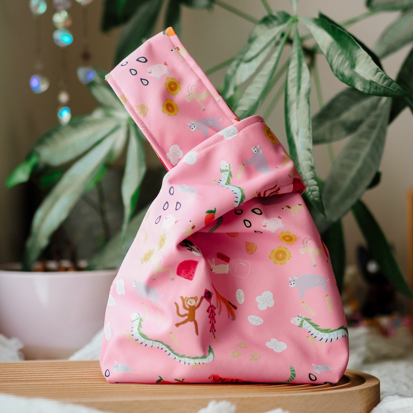 Handmade Reversible Japanese Knot Bag