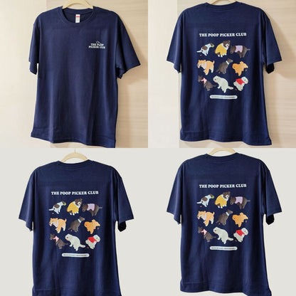 Poop Picker Club - Dog Unisex T-Shirt (Navy)