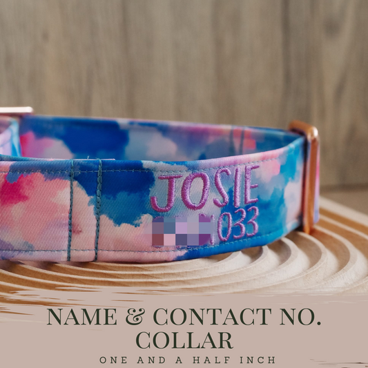 Name & Contact No. Collar 1.5 Inch