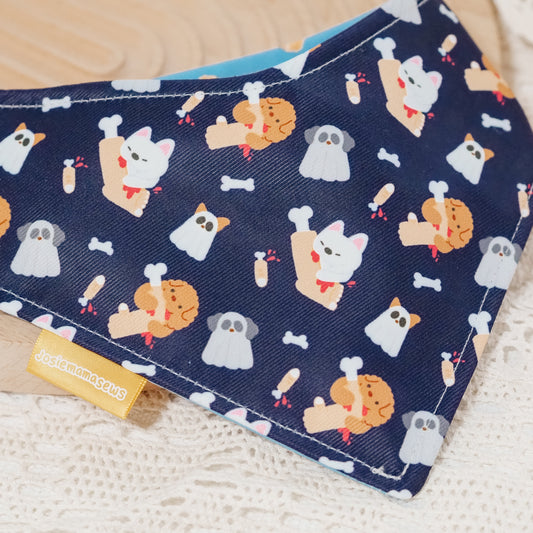 Doggo and Bone Reversible Bandana