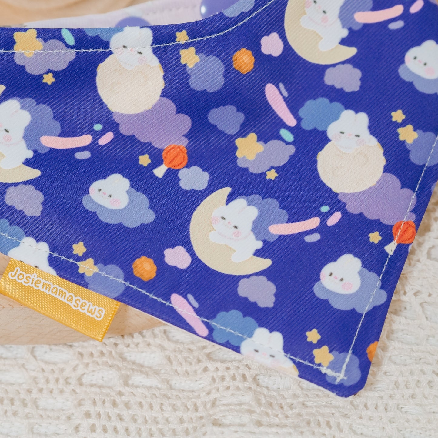 Moon Rabbit Reversible Bandana