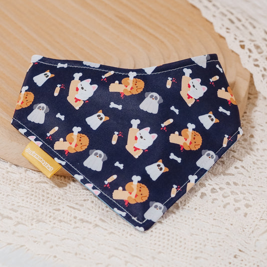 Doggo and Bone Reversible Bandana