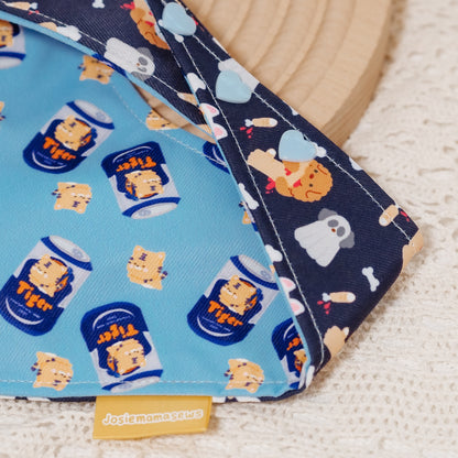 Doggo and Bone Reversible Bandana