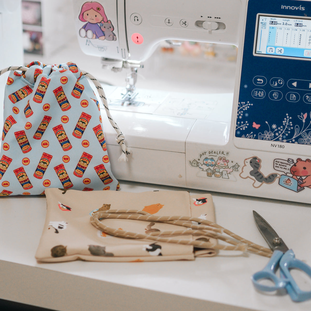 Handmade Drawstring Pouch
