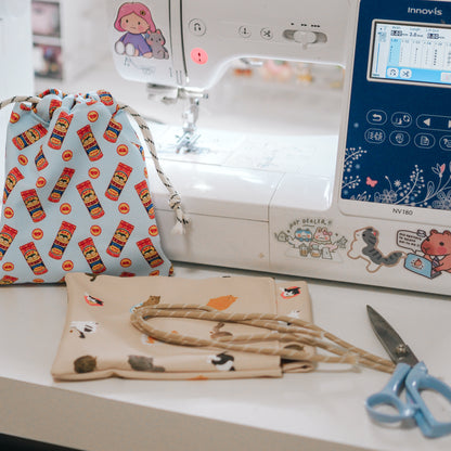 Handmade Drawstring Pouch