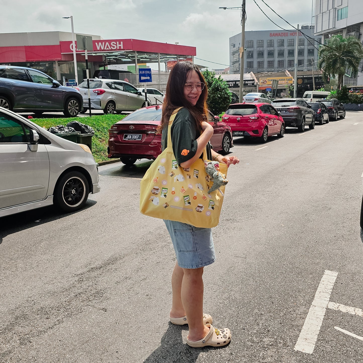 Daily Groceries Cotton Tote Bag