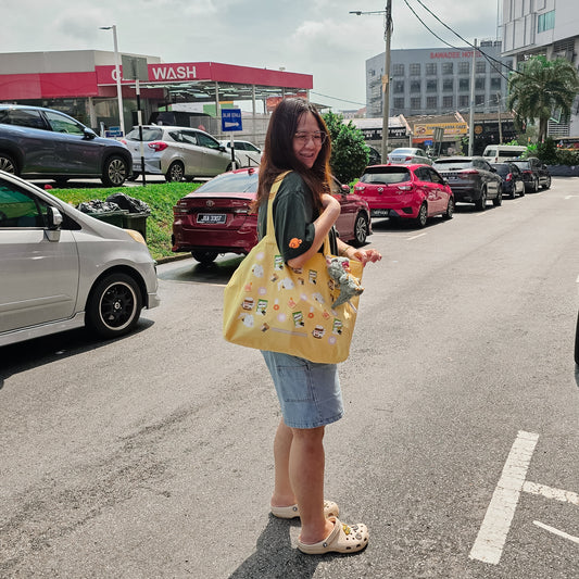 Daily Groceries Cotton Tote Bag