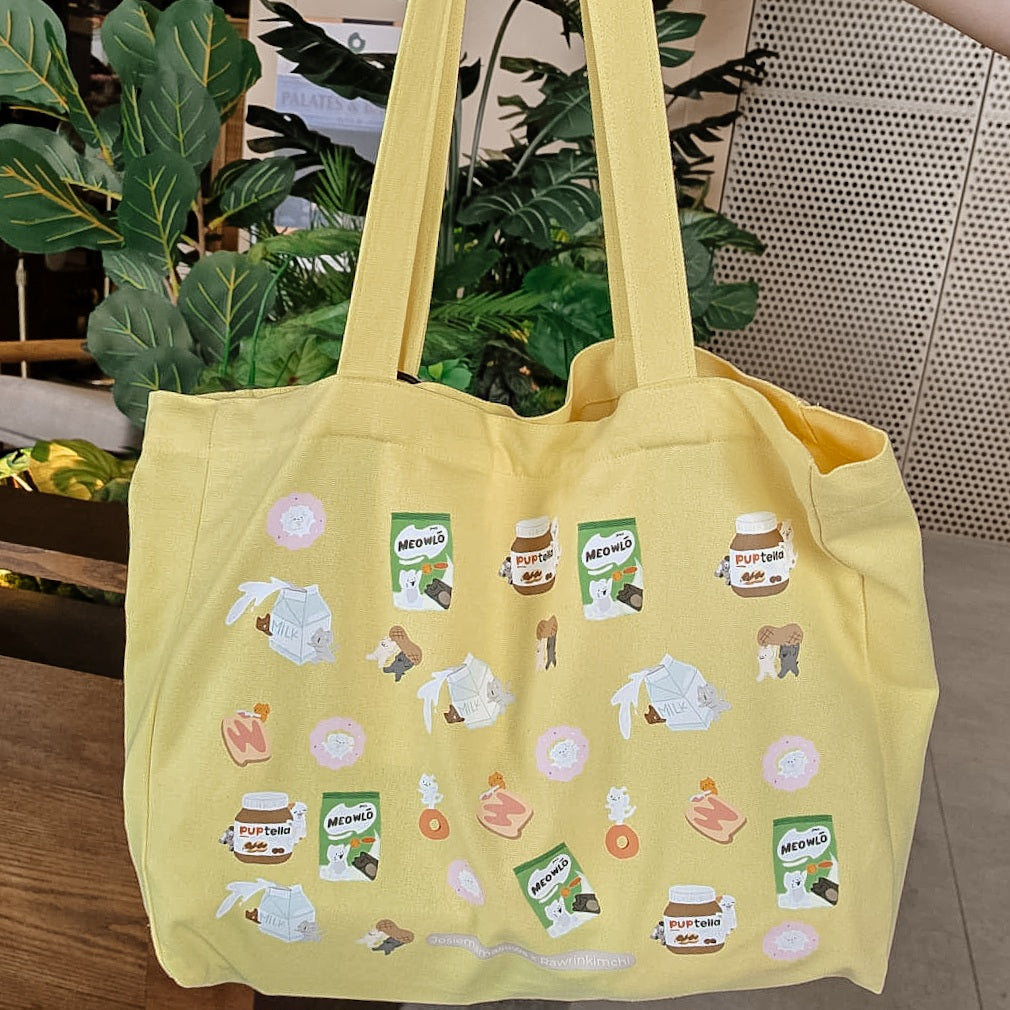 Daily Groceries Cotton Tote Bag