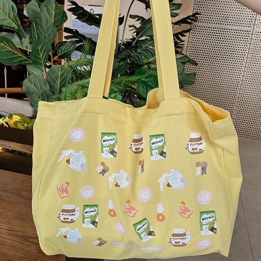 Daily Groceries Cotton Tote Bag
