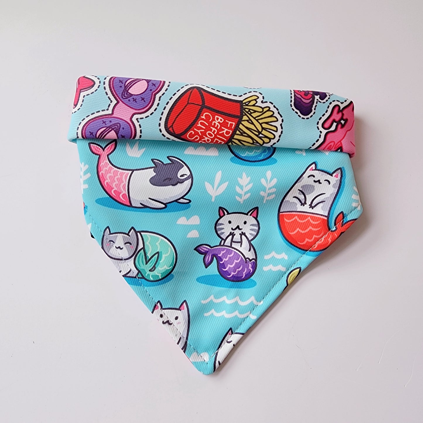 Fries x Mercat Size M Reversible Bandana (foldover)